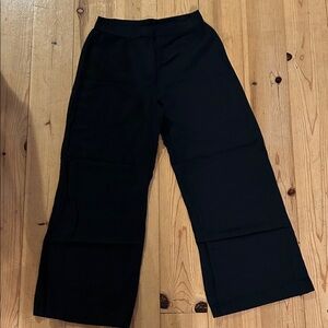 H&M black Linen Blend Trousers
